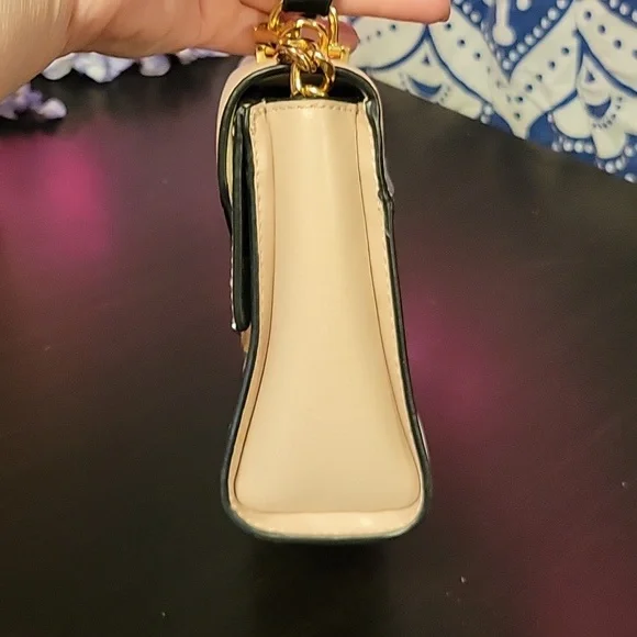 Michael Kors Black Cream Checkered Crossbody Satchel - Picture 4 of 8